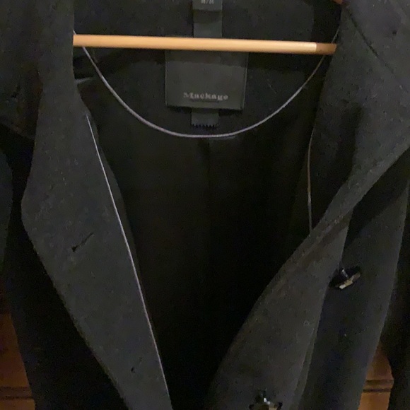 Mackage Wool Coat with Leather Belt - Picture 7 of 7